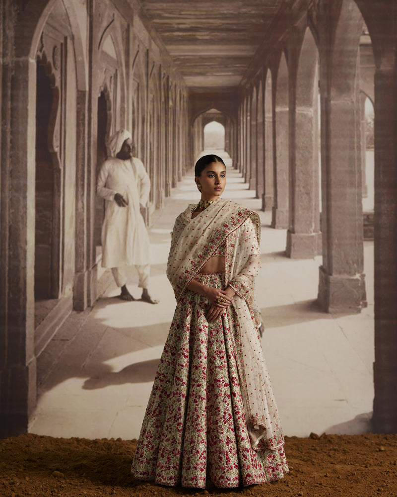 Floral Threadwork Lehenga