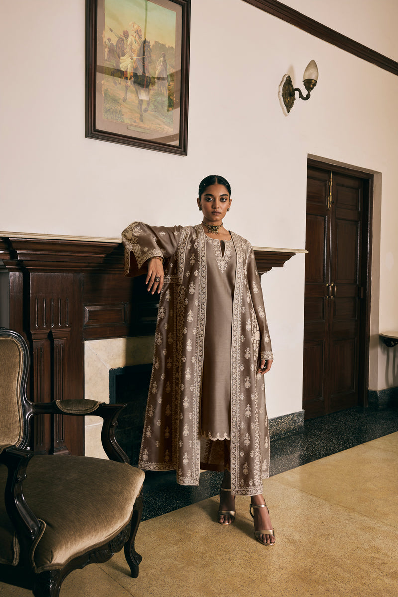 Chanderi Jacket Set