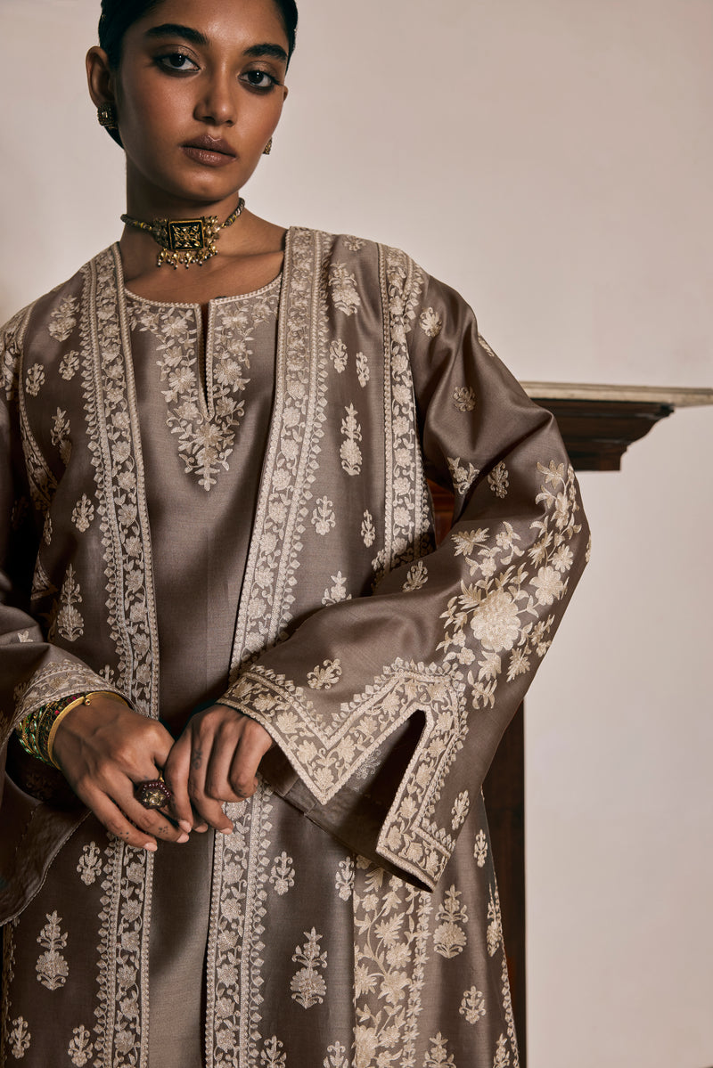 Chanderi Jacket Set