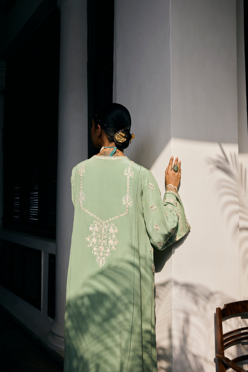 Mint-Green Kaftan Set