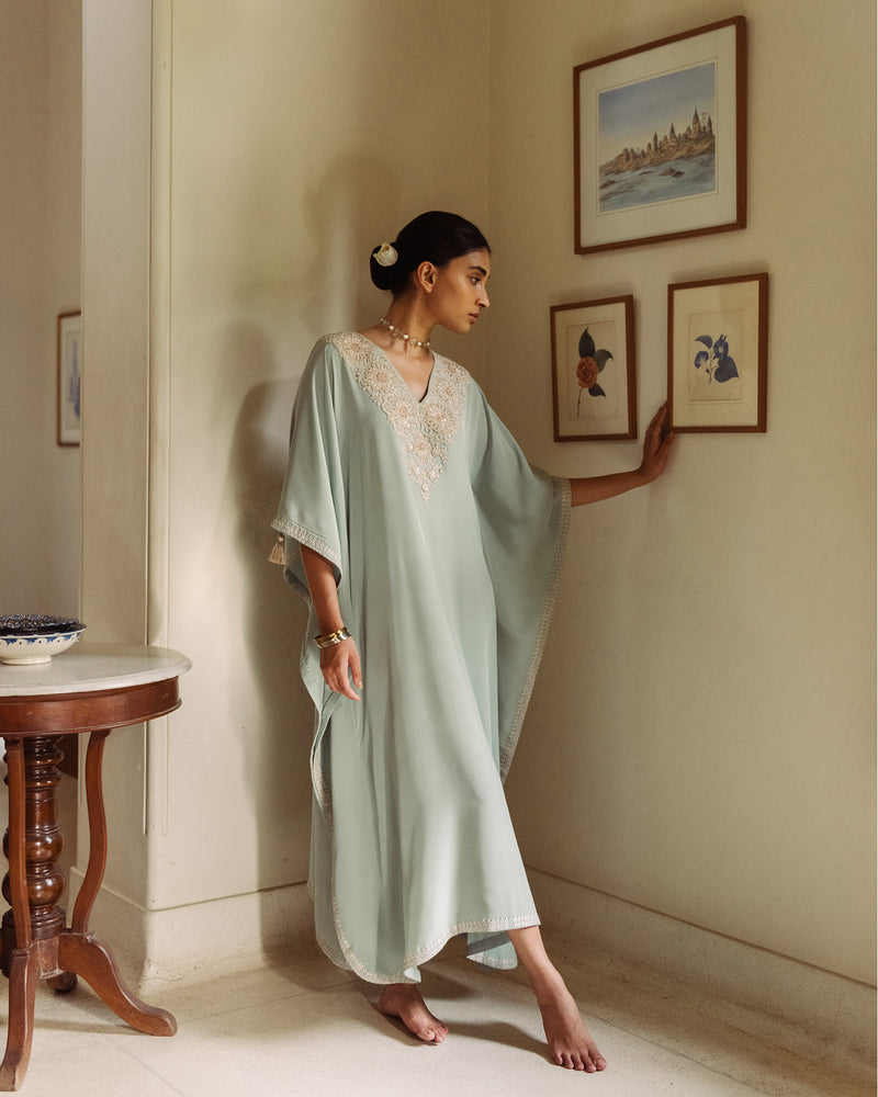 Mint Green Kaftan Set