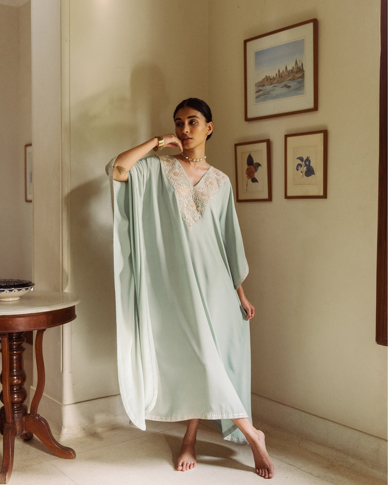 Mint Green Kaftan Set